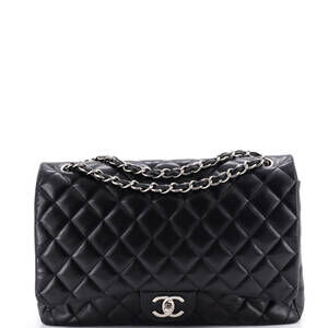 Chanel Maxi Classic Double Flap Bag Quilted Lambskin